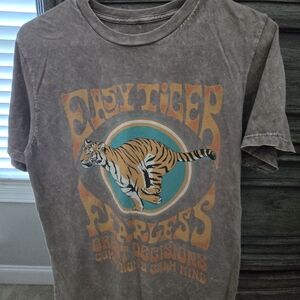 Easy Tiger Graphic T-Shirt - Brown